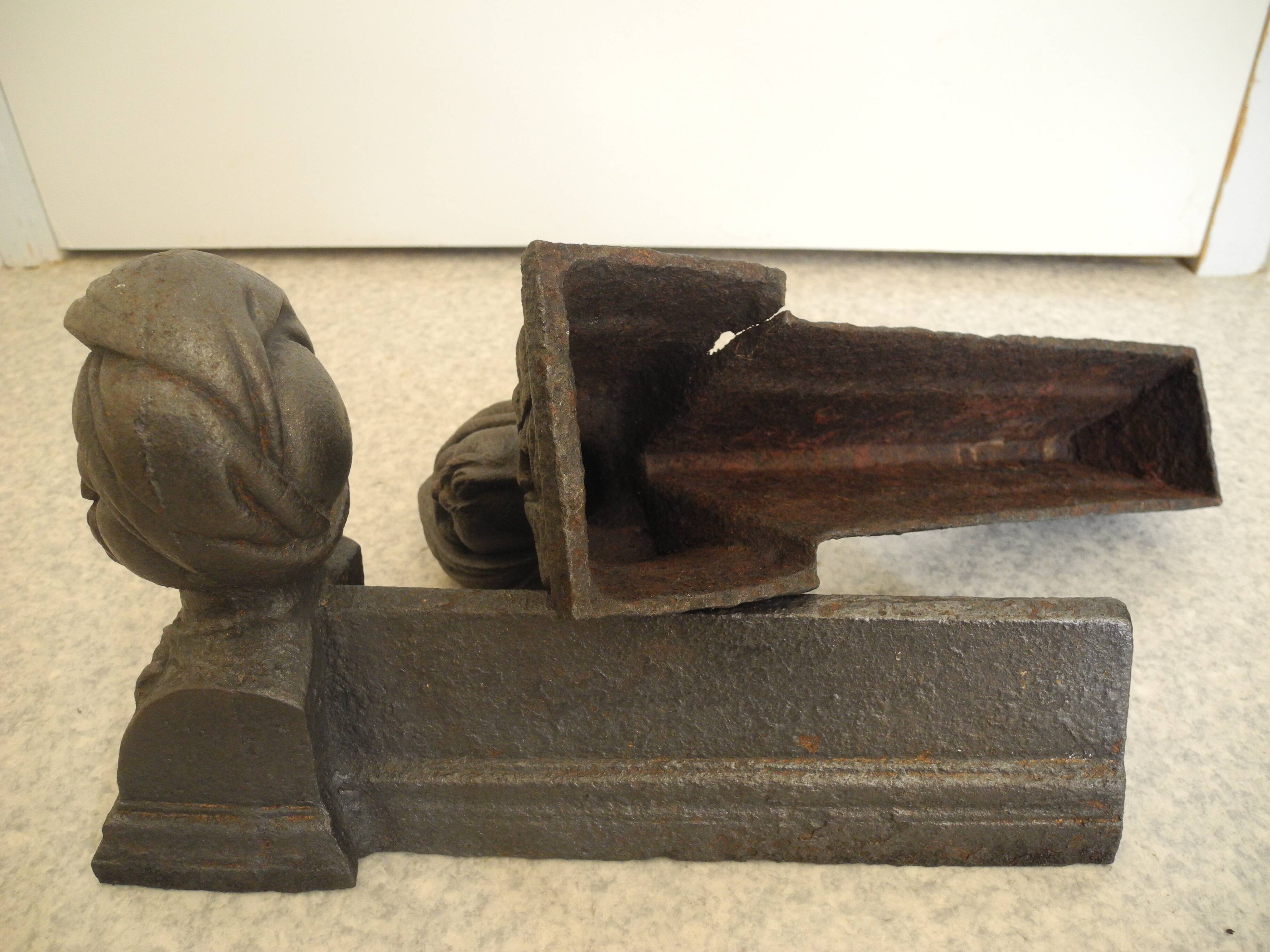 antique cast iron andirons orientalist decor cast iron fireplace andirons