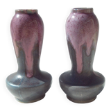 Pair of puisaye sandstone vases. The Dieulefit Workshop