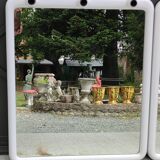 Pair of lodge mirrors, italian design 1970s