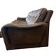Vintage Danish leather canapé 'Madsen & Schubell' in brown