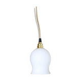 Lamp in white matte opaline, vintage