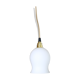 Lamp in white matte opaline, vintage