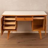 Freestanding Wooden Desk, 1950s
