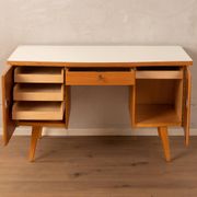 Bureau en bois autoportant, années 1950