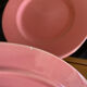 Set of 6 pink plates Moulin des loups