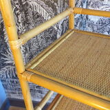 Vintage rattan shelf