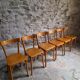 Set of six Baumann bistro chairs, France, 1950s