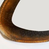 Goffredo Reggiani Triangular Applique RN in copper and opal glass