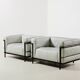Le Corbusier Pair of LC3 Lounge Chairs for Cassina 1927/1970s