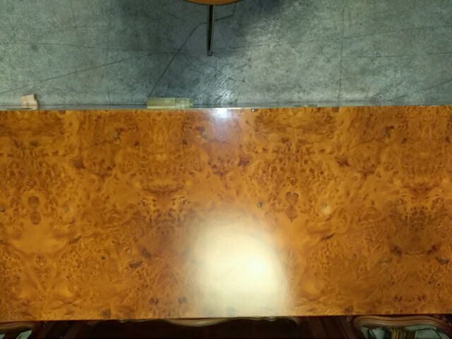 Sideboard in elm and brass burr Willy Rizzo