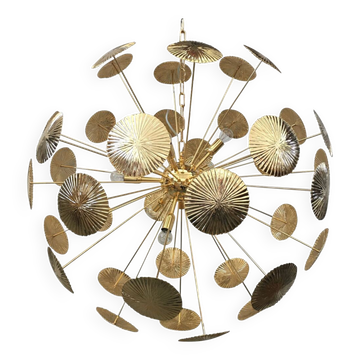 Brass chandelier