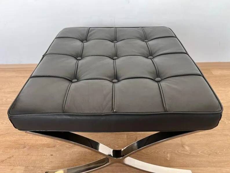Barcelona Footstool / Stool by Ludwig Mies van der Rohe, 2000s