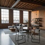 Round marble table with wrought iron base from the mid-20th century.