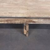 Patinated church pew