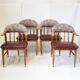 Suite de 4 fauteuils vintage 1960