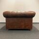 Handcrafted Brown leather Chesterfield Club Armchair