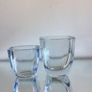 Pair of Strombergshyttan crystal  ases