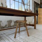 Table de ferme en chêne 2m