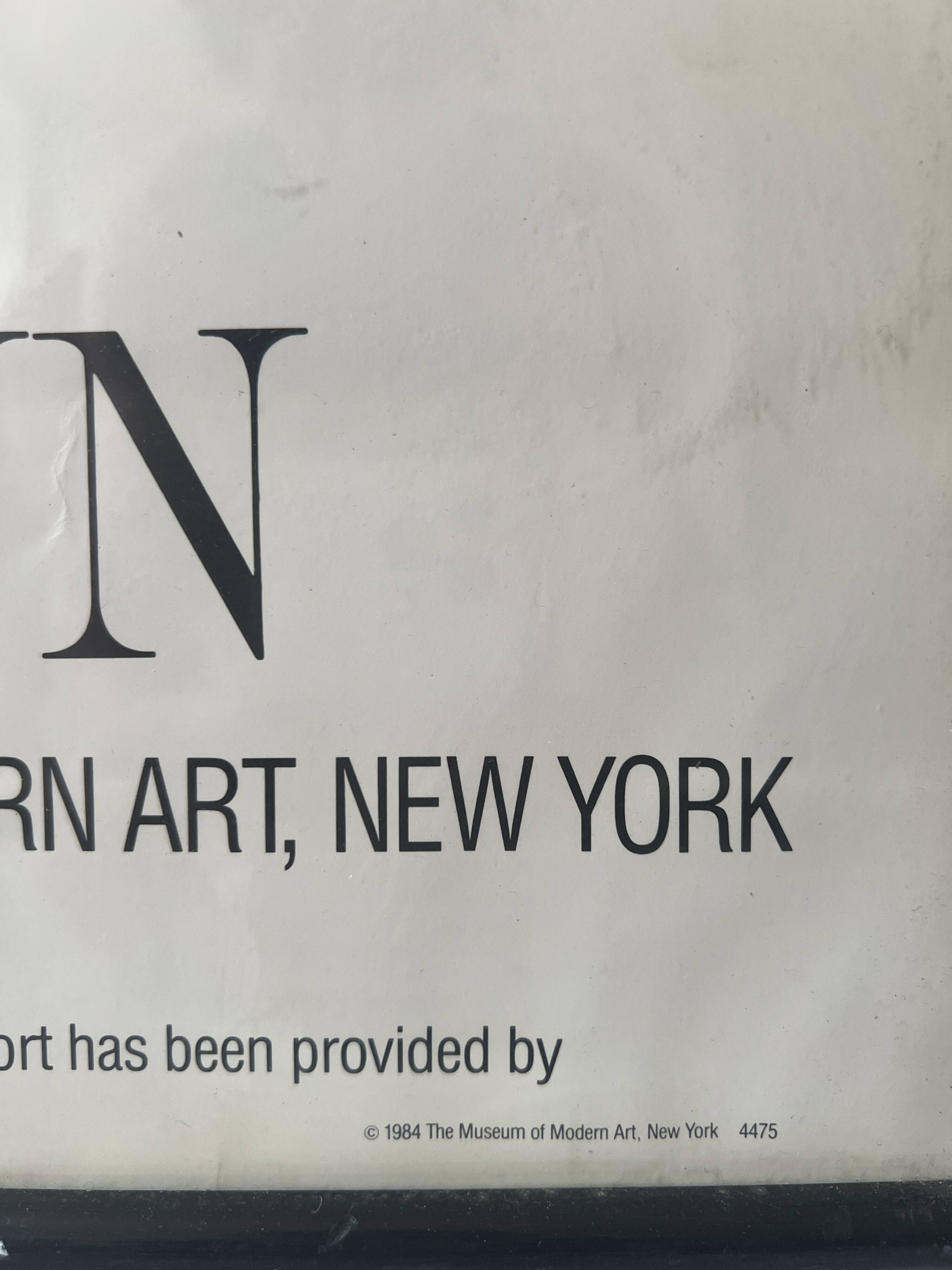 Original and official poster Moma New York, Irving Penn 1984