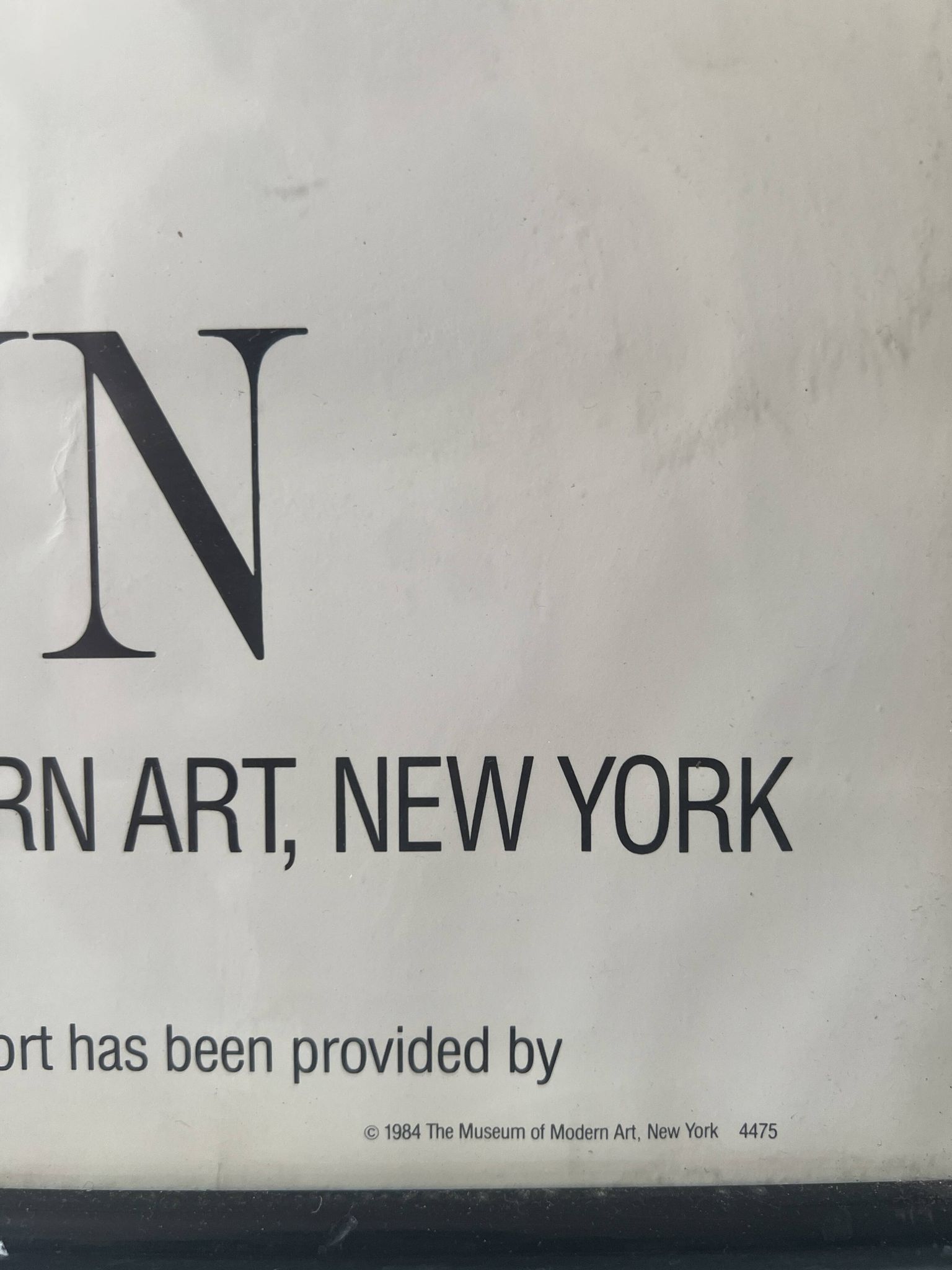 Original and official poster Moma New York, Irving Penn 1984