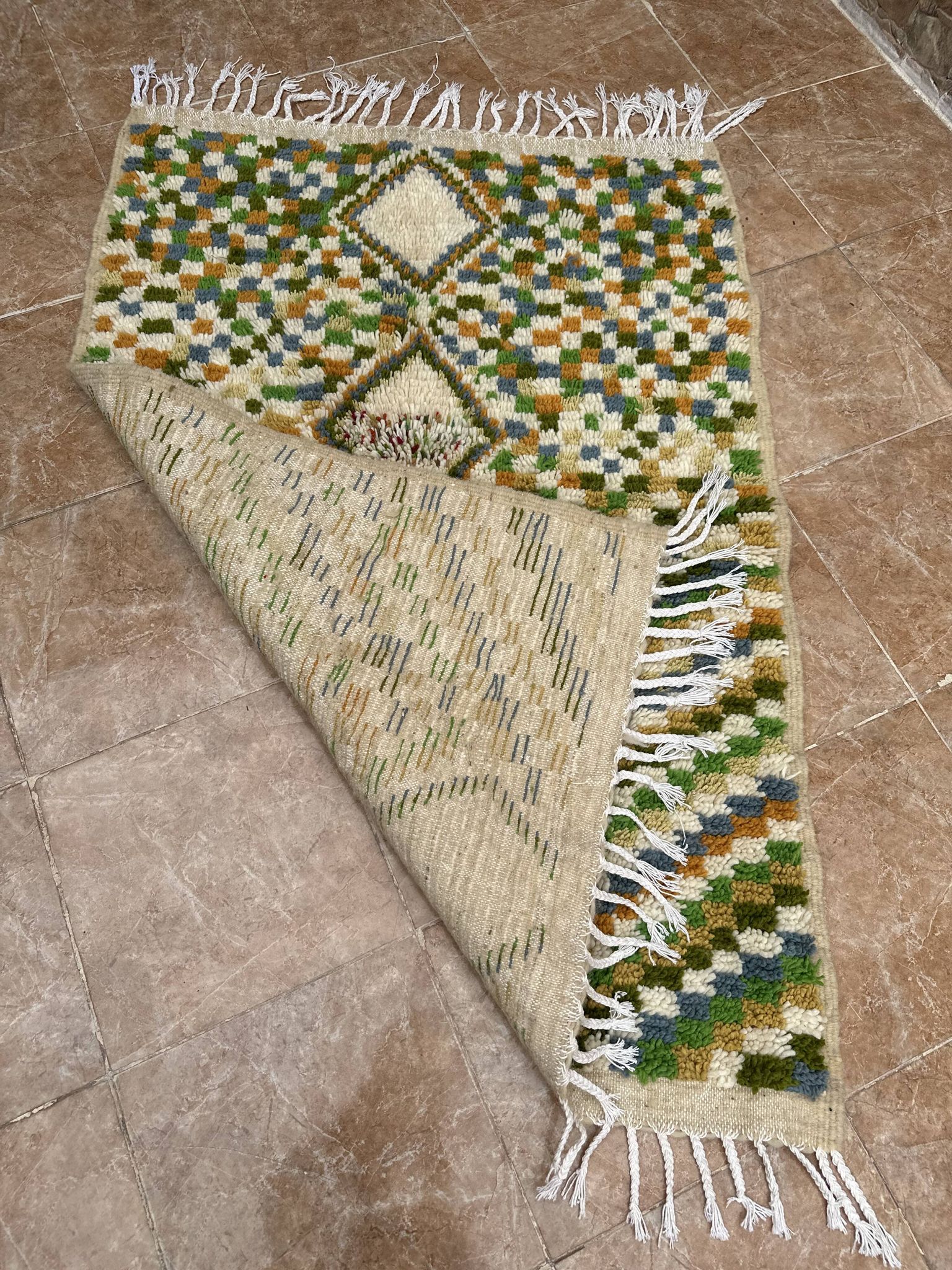 Small Moroccan Azilal rug, authentic vintage Moroccan Berber rug