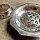 Coquillor butter dish in silver metal