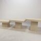 Set of 3 Italian Travertine Coffee Tables, 1980s