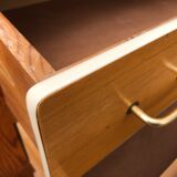 Vintage blond wood chest of drawers, circa 60s