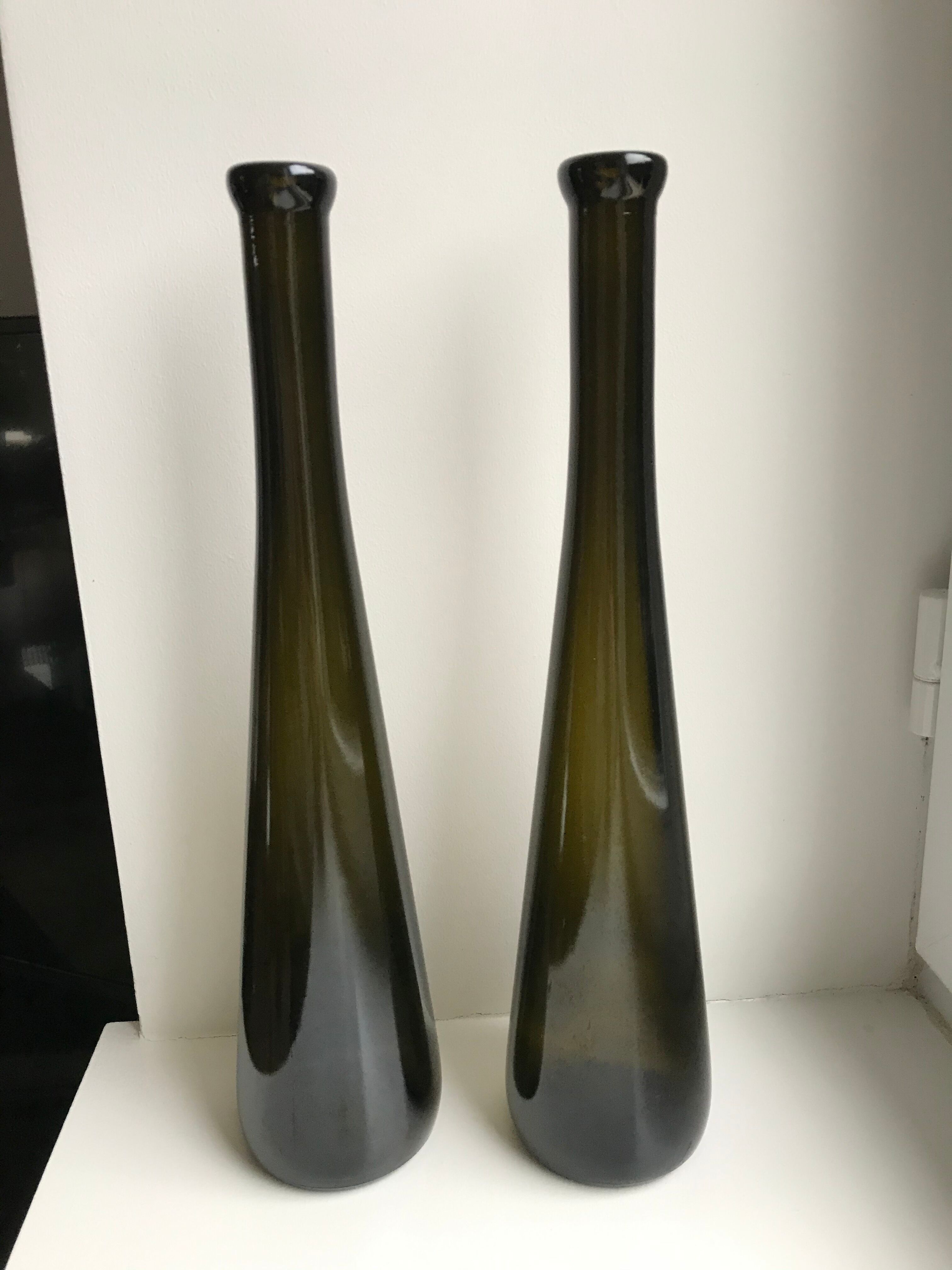 Vintage soliflores bottle duo 70s