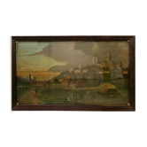 Old landscape painting 17th century