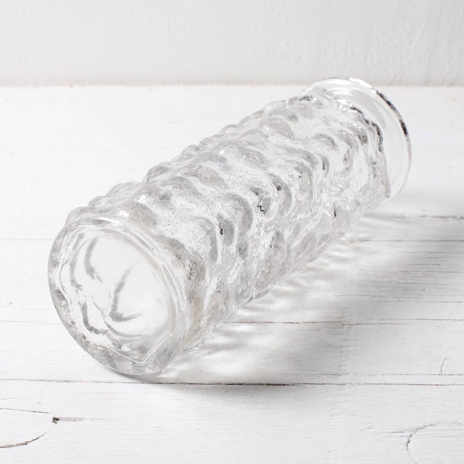 Vintage Stylish Pressed Glass Bubble Vase Designed by Vladislav Urban / 196