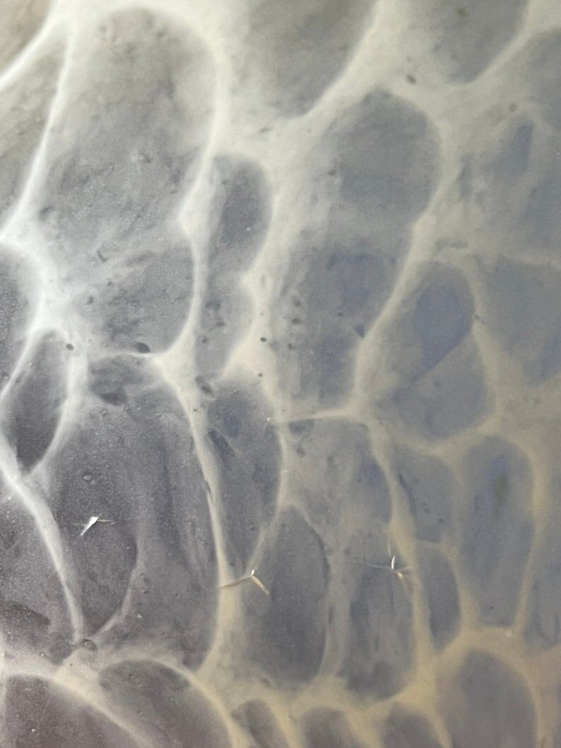 Antique art deco glass lamp with bronze base