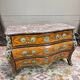 Commode tombeau En Marqueterie D’époque Régence Louis XV XVIII Eme Siècle