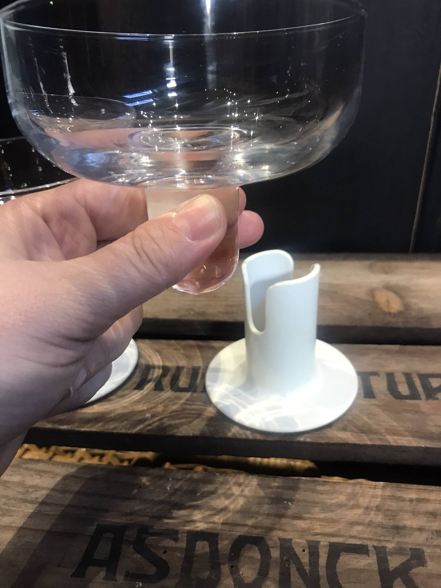 2 Kaveri 80's design champagne glasses by Jorma Vennola for Iittala