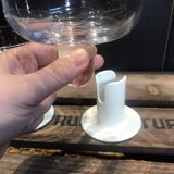 2 Kaveri 80's design champagne glasses by Jorma Vennola for Iittala