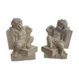 Angel bookends sitting in stone art deco 1950