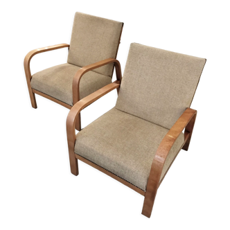 Pair danish design armchairs