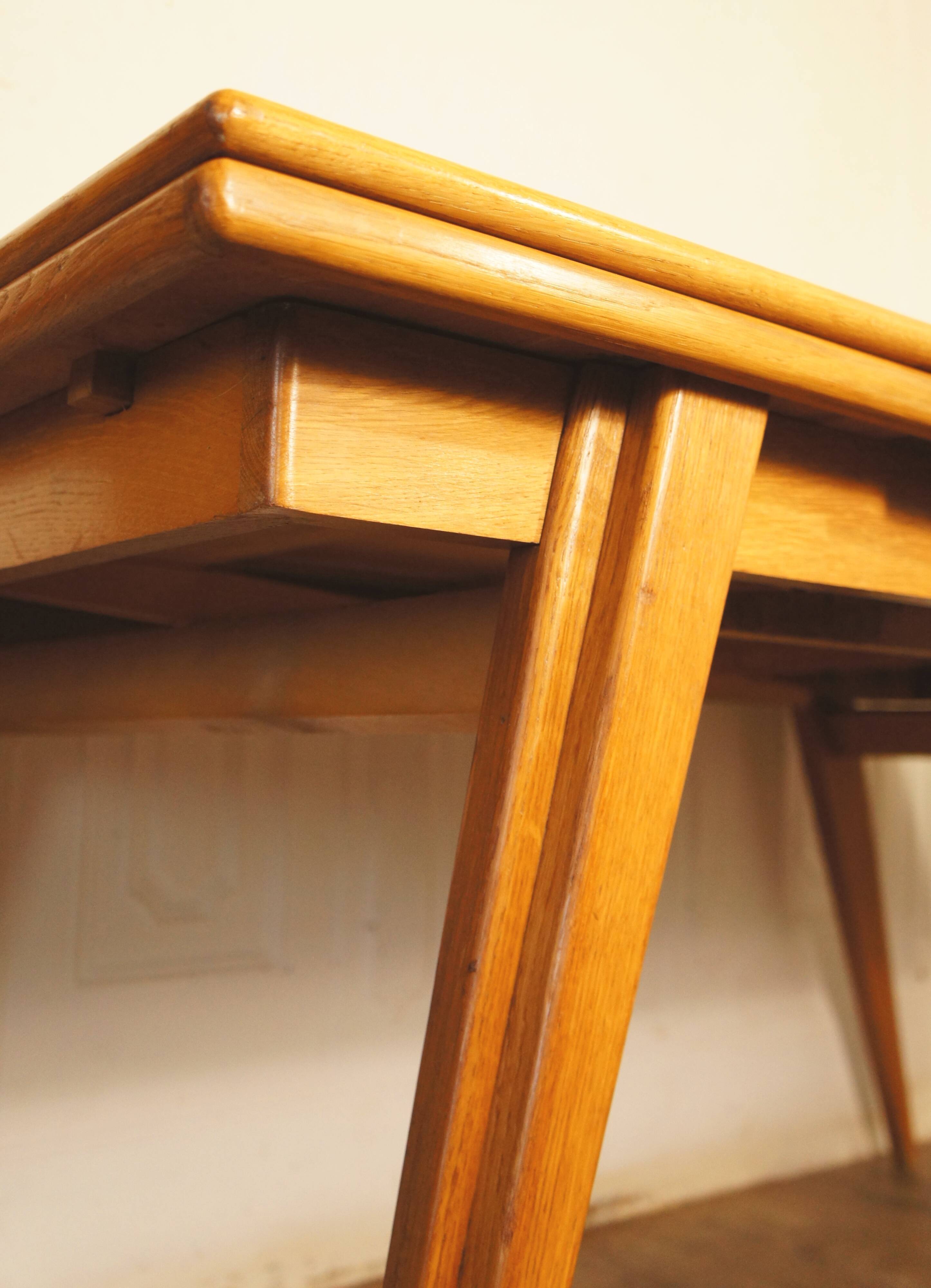 Dining table reconstruction compass feet with extension cords