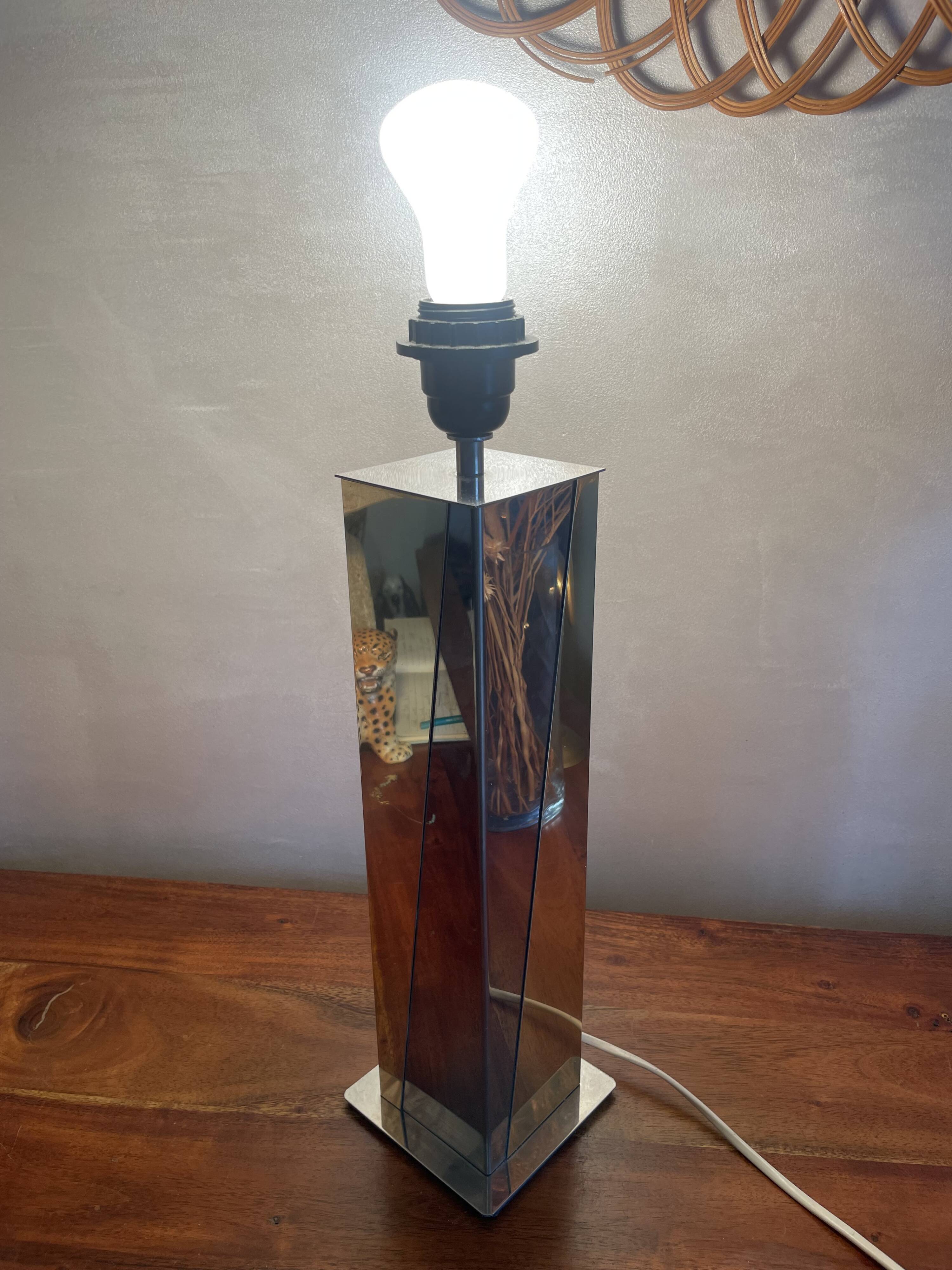 Silver gold designer lamp base