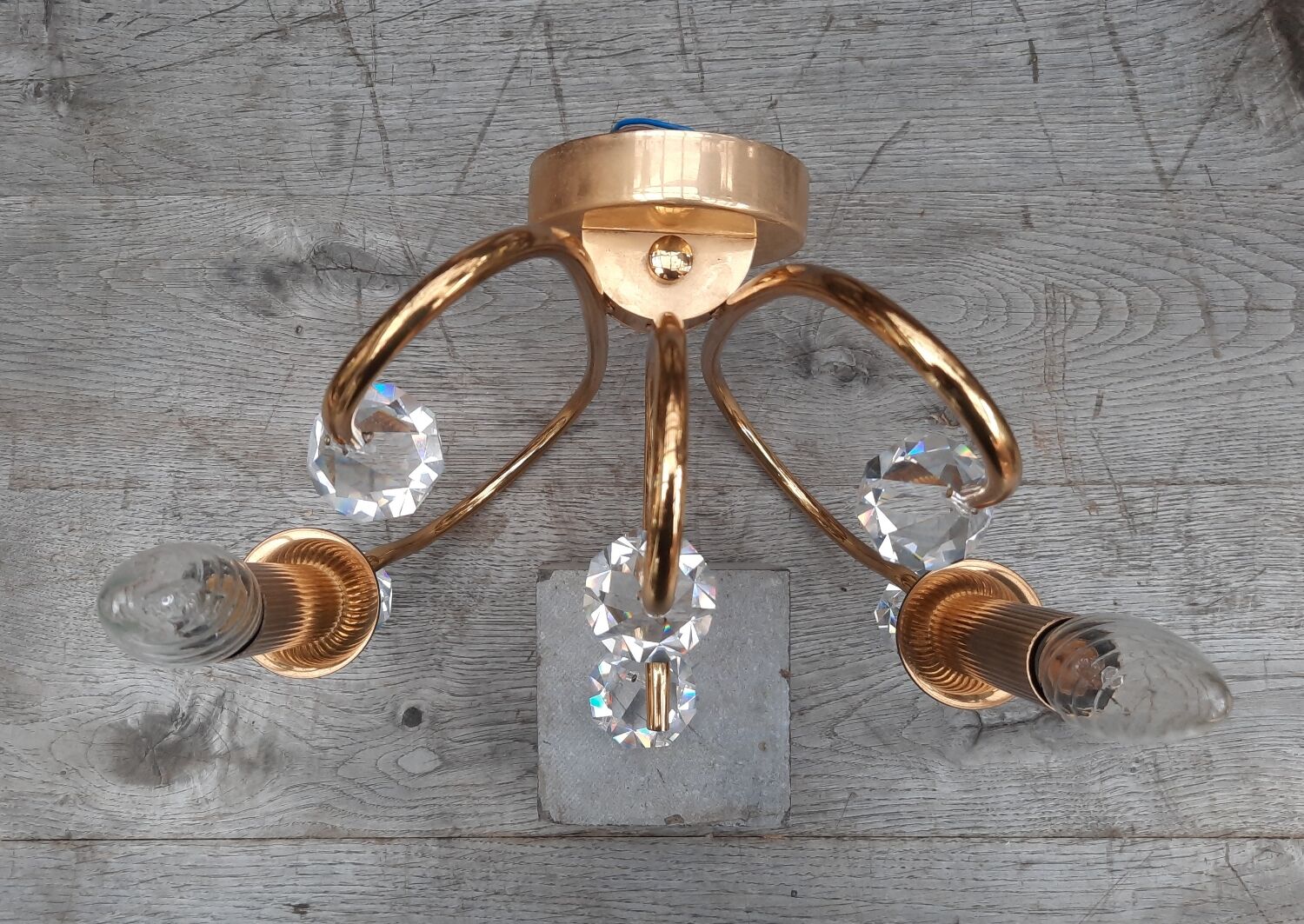 Pair of 1970's Boulanger gilt wall sconces