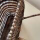 Panier asiatique en rotin avec couvercle 23×18 cm