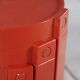 3 tables gigognes en plastique orange par Prisunic, 1970