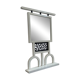 Mirror by George Sowden for Memphis Milano, 1986