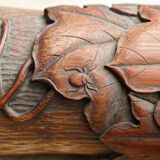 Carved bamboo vase, Japan