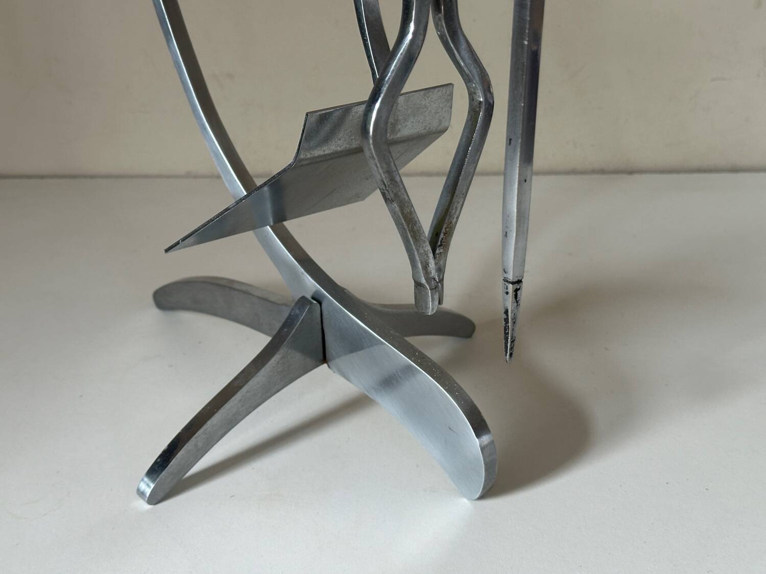 Jean Paul Creations fireplace tool set, 1970s design