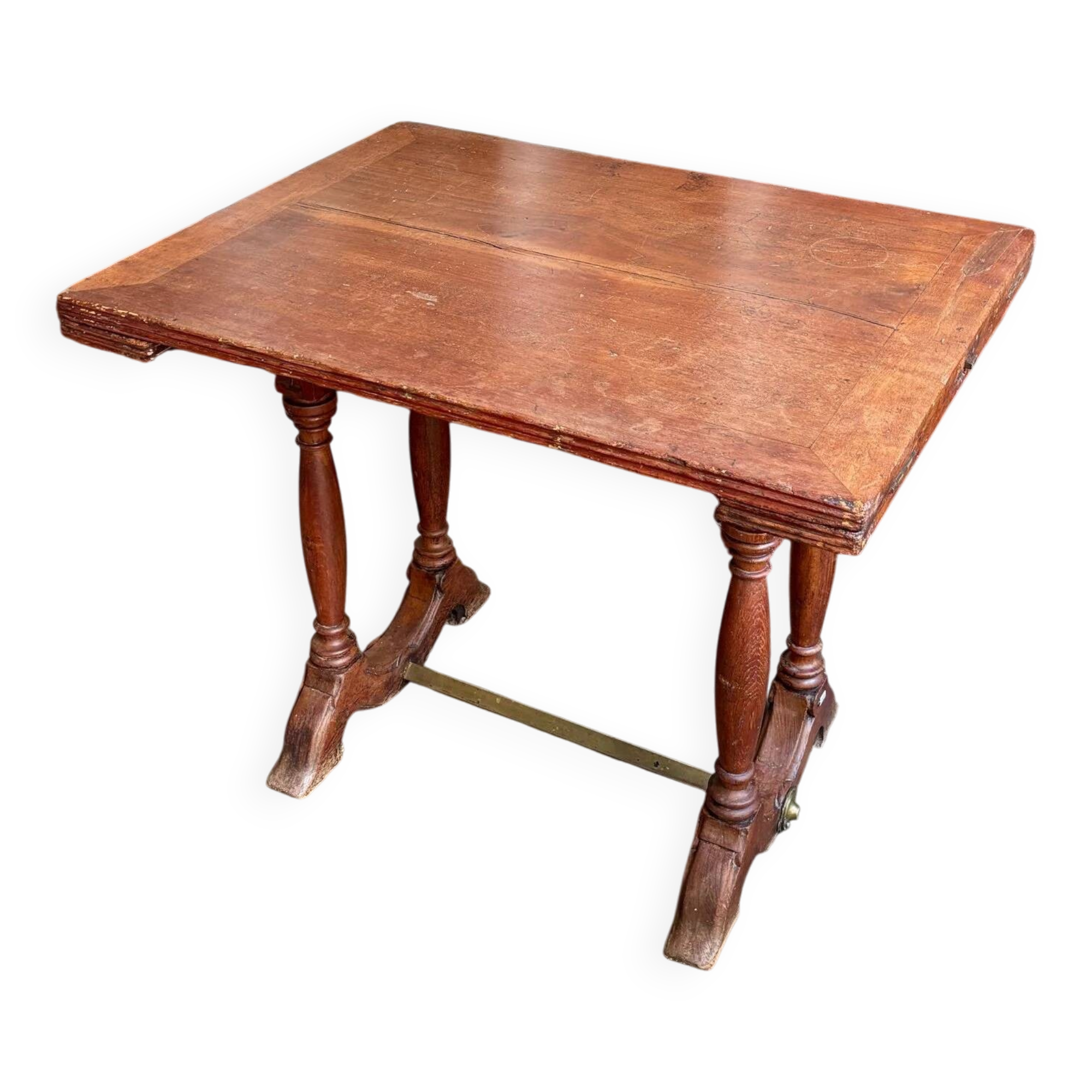 Table bistrot à abattants en bois foncé