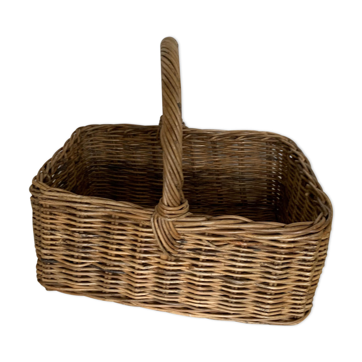 Gran rectangular wicker basket