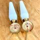 Paire d'appliques tulipe vintage