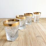 4 small retro glasses