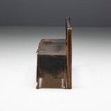 Banc Coffre Primitif Wabi Sabi, France, 19ème Siècle